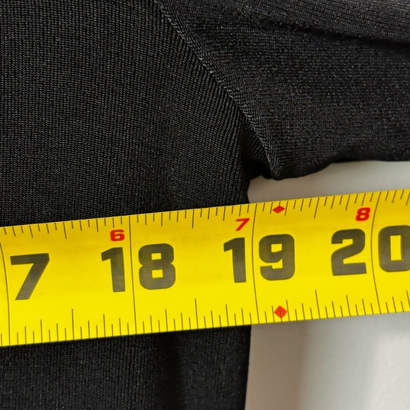 Chicos Travelers Size 2 US Large Velvet Trim Black Open Front Cardigan Jacket - Picture 6 of 9